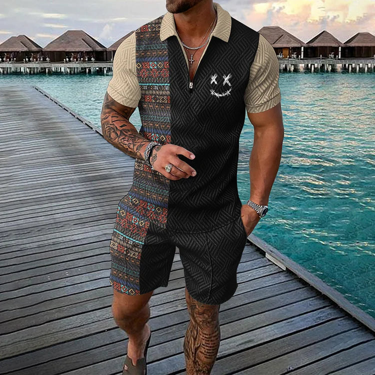 Marcatino™ | 2-Delig Poloshirt En Korte Set