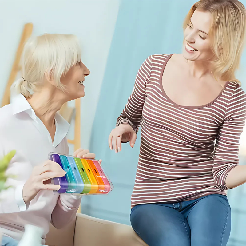 PillOrganizer 1+1 GRATIS: Draagbare Pilorganizer Dagelijkse En Wekelijkse Medicijnopslag