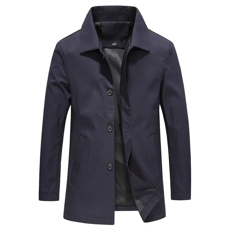 Marcatino™ | Winddichte Fleece Heren Lange Jas