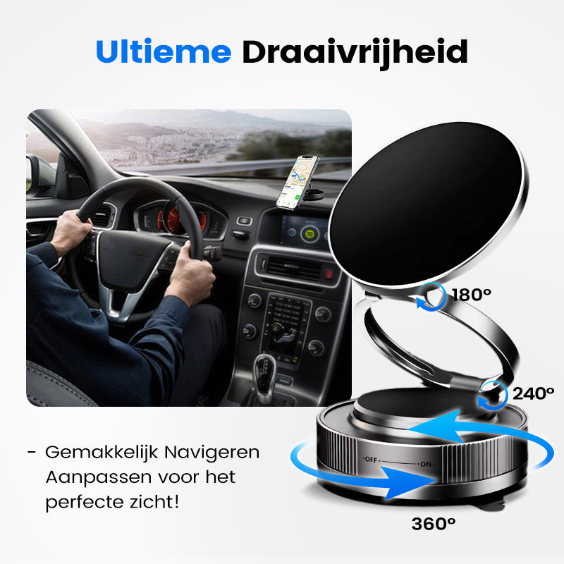 PhoneHolder: 360° Verstelbare Magnetische Telefoonhouder Met Zuignap