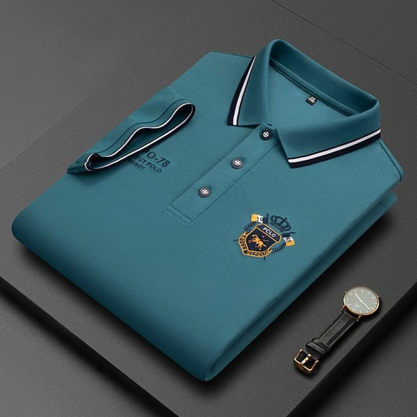 Marcatino™ | Solide Kleur Zakelijke Geborduurd Poloshirt