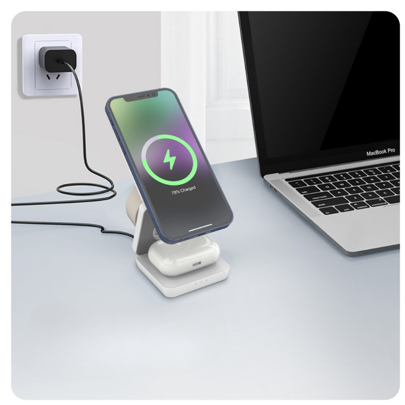 FoldableCharger: Multifunctioneel Opvouwbaar Magnetisch Oplader
