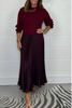 ClassyDress: Lange Mouwen Top Met Elegante Geplooide Onderkant Jurk