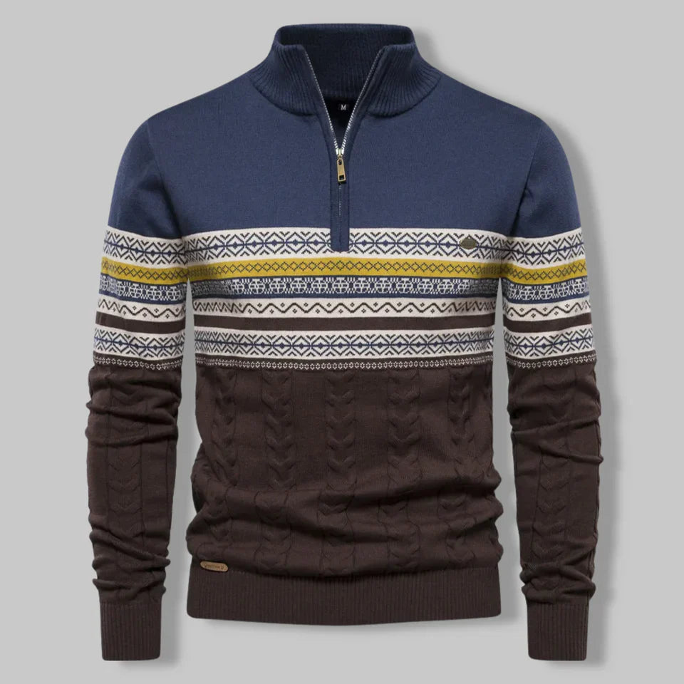 Marcatino™ |  Sweater Met Kwart Rits Voor Heren