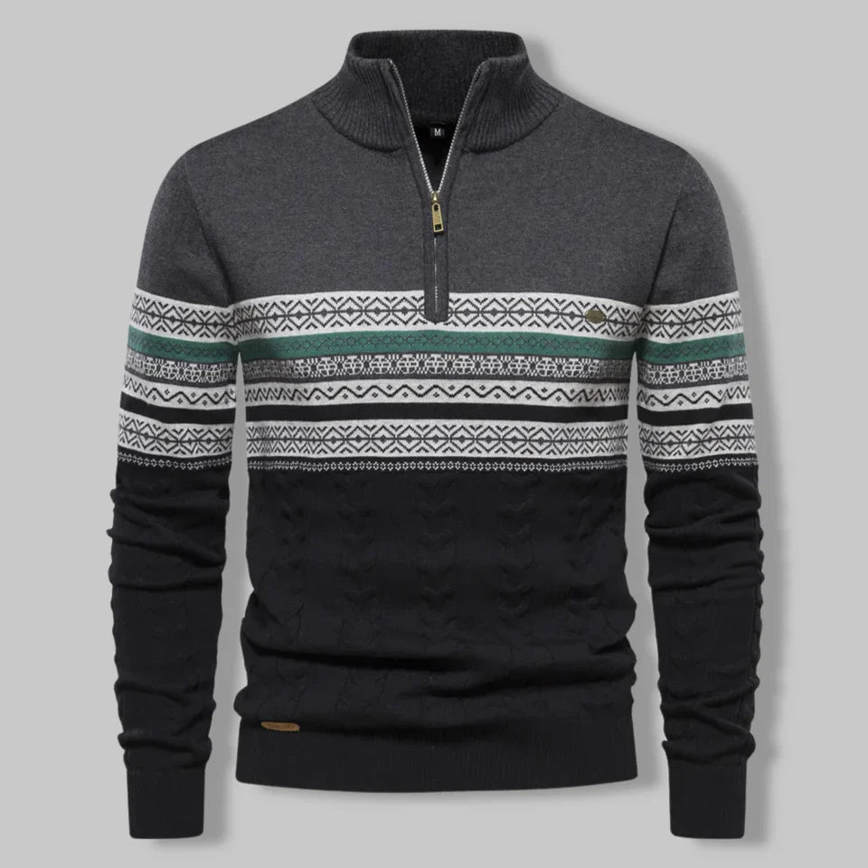 Marcatino™ |  Sweater Met Kwart Rits Voor Heren