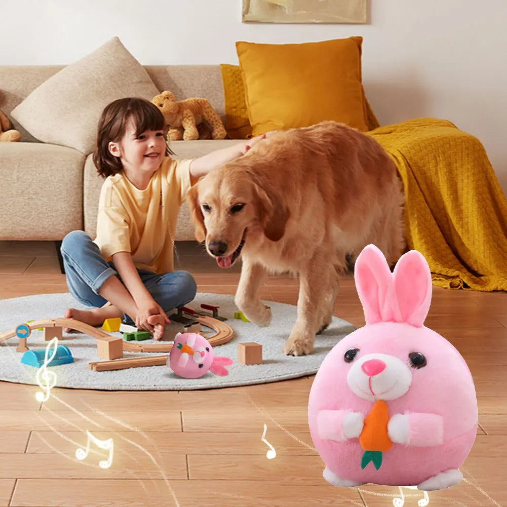 BounceToy: Interactieve Huisdier Stuiterende Pluche Speelgoed Bal