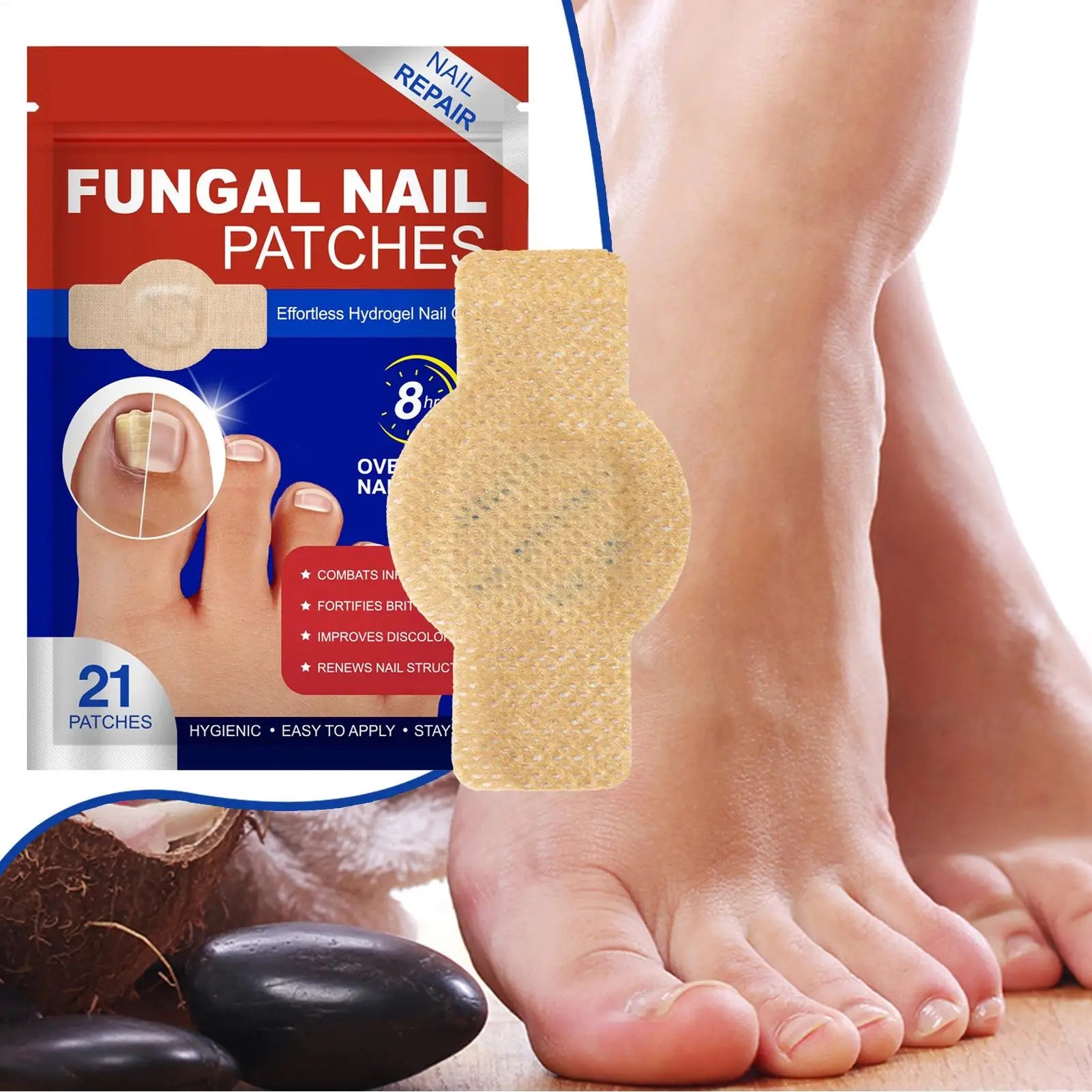 NailPatch 1+1 GRATIS - Schimmelwerend, Antibacterieel Nagelverzorging Patch Pak