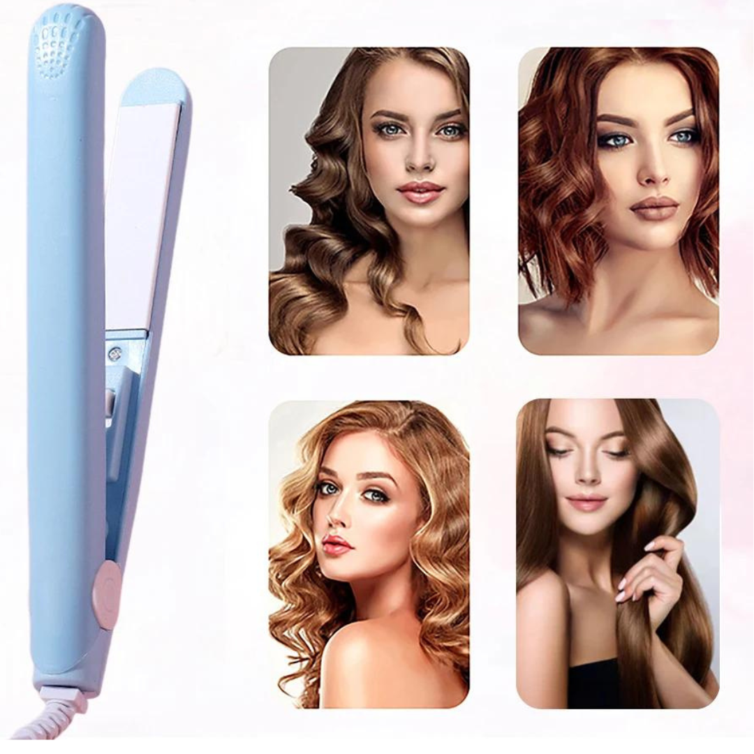 CurlingIron: 2-in-1 Mini Haarkruller En Stijltang