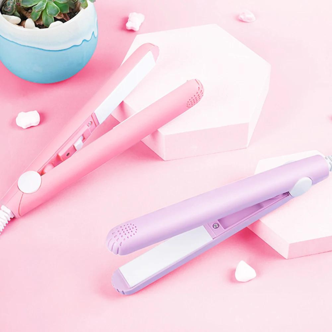 CurlingIron: 2-in-1 Mini Haarkruller En Stijltang