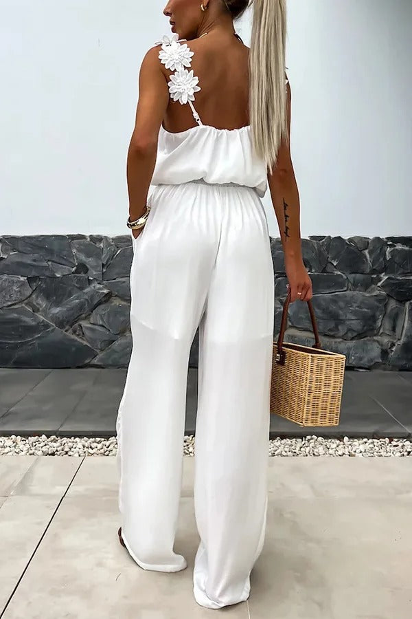 Marcatino™ | Mouwloze Jumpsuit Met Wijde Pijpen