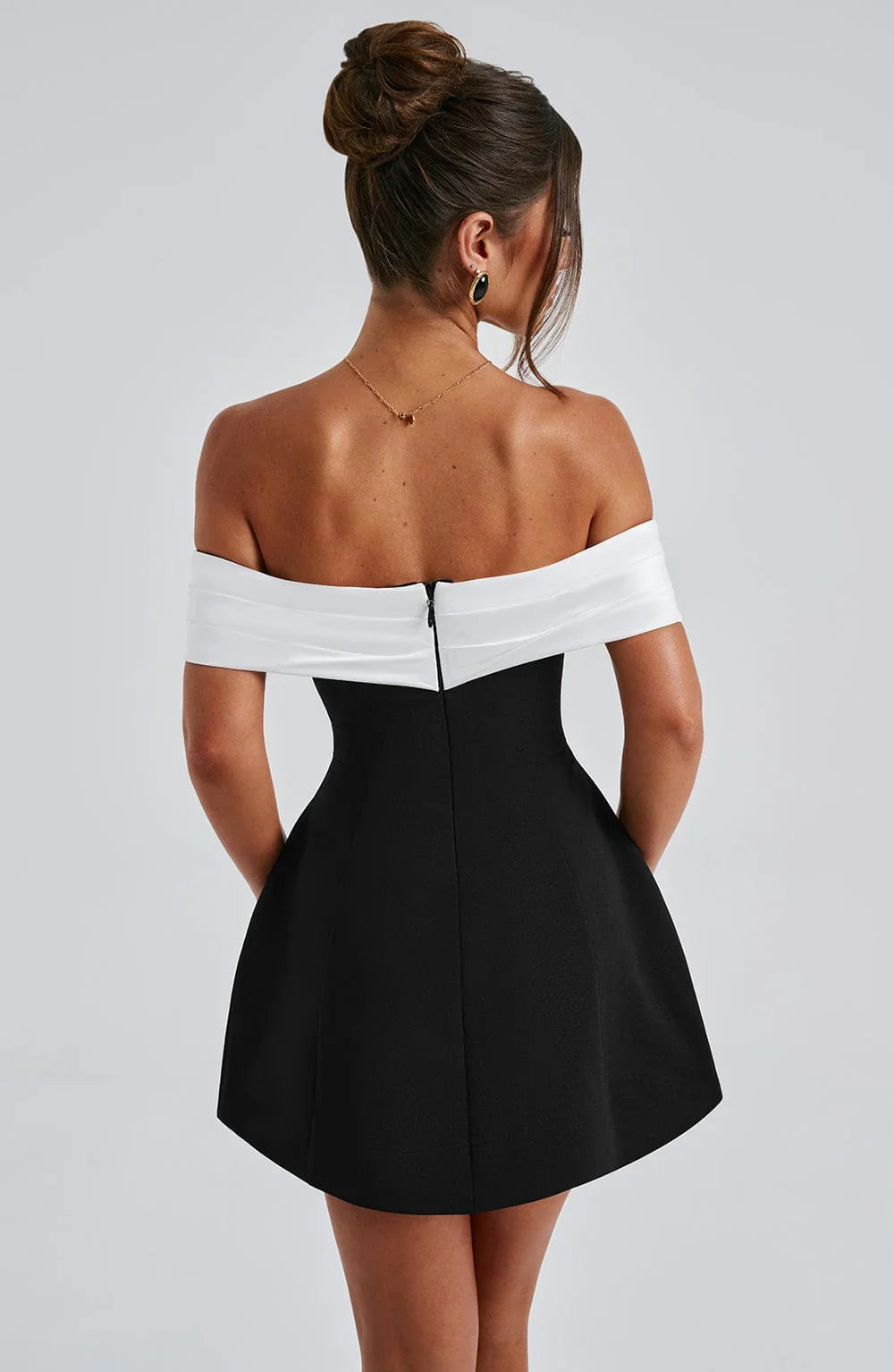 Marcatino™ | Mini Jurk Wit/Zwart