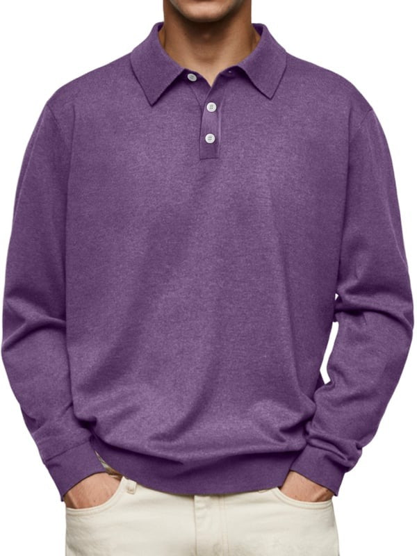 Marcatino™ | Casual en Comfortabele Lange Mouwen Heren Poloshirt