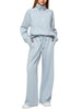 Marcatino™ | Dames Effen Katoenen Tweedelige Rits Set