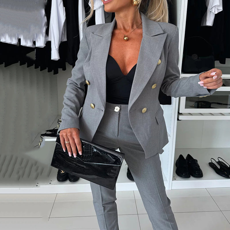 FormalSet: Elegante En Formele Set - Dames Blazer En Broekpak